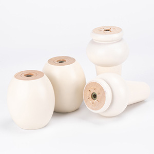 Patas redondas de madera maciza de estilo chino al por mayor, patas universales para mesas de centro, sofás y muebles de TV, incluidas - Product Image 2