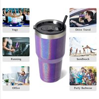 Vaso Térmico de Acero Inoxidable de Doble Pared con Aislamiento al Vacío de 30 oz, Taza de Viaje Duradera, Taza de Café Aislada, Grabado Láser, Impresión 3D