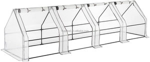 Invernadero Portátil Moderno de Metal para Jardinería, Mini Túnel de Cultivo, Plegable, con Puertas Enrollables con Cierre - Product Image 6