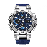Reloj de Pulsera Masculino FOXBOX 8922 con Doble Pantalla, Deportivo, Resistente al Agua, de Lujo, con Corona Elegante y Moderna