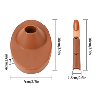 NAT020 Main d'entraînement portable pour nail art avec doigts réglables, 100 faux ongles, emballage en boîte pour usage domestique et commercial