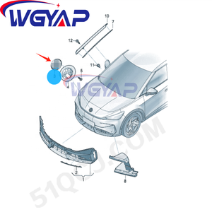 Wgyap OEM 11H 853 601 B lvi ขายตรงจากโรงงานสำหรับ Volkswagen <span class=keywords><strong>id</strong></span>.unyx อะไหล่รถยนต์โลโก้ด้านหน้า - Product Image 2