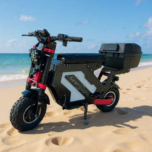 สกู๊ตเตอร์ไฟฟ้า Moped E Scooter 72V 10000W มอเตอร์คู่ ระยะทางไกล 75-90 ไมล์ ล้อ 14 นิ้ว สำหรับผู้ใหญ่ จัดส่งฟรีในสหรัฐอเมริกา - Product Image 1