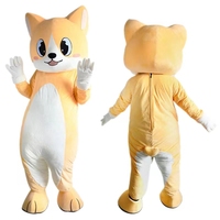 Costume de mascotte de vacances Corgi en peluche célébration de mascotte de personnage de fête peut être personnalisé costume de mascotte en peluche