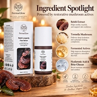 Sérum Visage Anti-âge et Antioxydant aux Micro-Peptides de Bakuchiol, Rétinol et Champignons Reishi Fermentés pour l'Élimination des Rides et Ridules