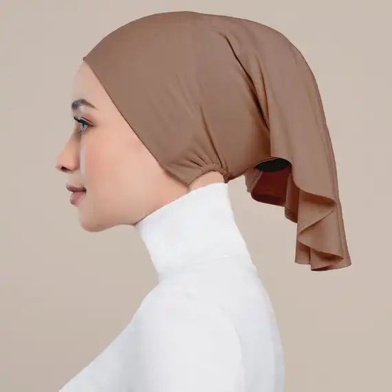 Yiwuโรงงานราคาถูกคลาสสิกภายใต้ผ้าพันคอผ้าฝ้ายหมวกอินโดนีเซียฮิญาบหมวกภายใน