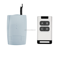 Interruptor RF de 433.92 MHz, Abrepuertas Inalámbrico para Garaje, Control Remoto de 12V/24V/220V CC/CA, 10A, Alcance de 50m, Código Variable