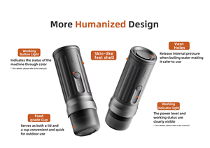 Macchina da Caffè Espresso Portatile PCM03S-MAX con Funzione Autoriscaldante per Caffè Macinato - Modello 2026 - Prodotto di Punta - Product Image 3