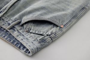 <span class=keywords><strong>Jeans</strong></span> larghi e larghi da <span class=keywords><strong>uomo</strong></span> di alta qualità stile Hip Hop stile stile stile americano retrò <span class=keywords><strong>Jeans</strong></span> larghi e lavati - Product Image 6
