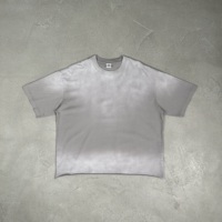 T-shirt court vintage BOXY avec design délavé par pulvérisation, 280 g/m², pour homme, style streetwear