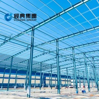 Estructura de Acero Galvanizado Resistente a la Corrosión para Almacenes, con Divisiones Flexibles para Zonas de Producción en Talleres