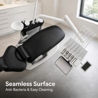 Fauteuil dentaire ergonomique personnalisé en métal et plastique, design tendance, certifié CE, unité dentaire électrique 350W TS-8830, vente en gros (25 unités)