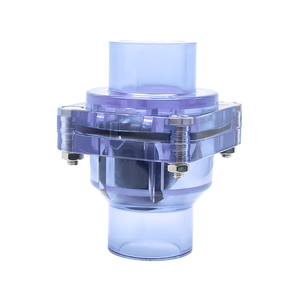 Accesorios de tubería de tubo de plástico transparente de alta presión Válvula de retención de no retorno de <span class=keywords><strong>Pvc</strong></span> unidireccional - Product Image 2