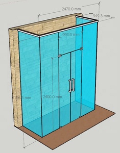 Tùy chỉnh phòng khách rượu vang đỏ giá hiện đại tủ kính rượu vang trắng hiển thị chèn tường trang trí Giá rượu thiết kế - Product Image 5