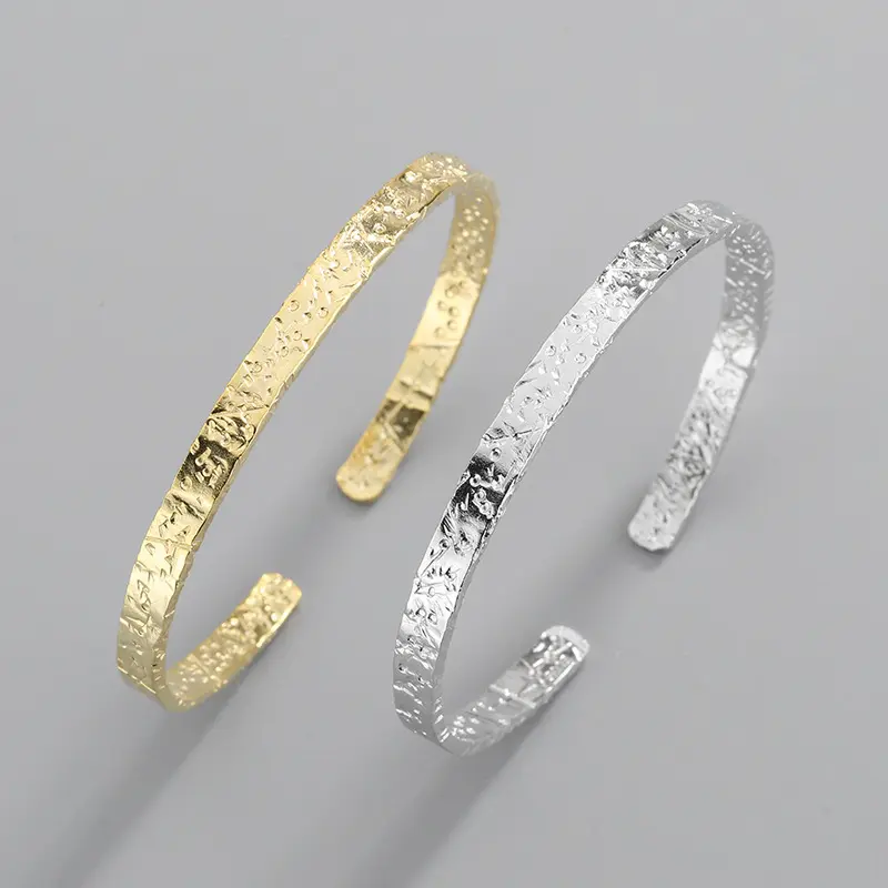 Pulseira feminina, bracelete para mulheres na moda ajustável, pulseira aberta, presente, pulseira de cor dourada