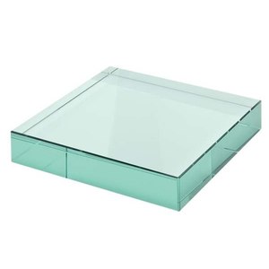 Fermalibro in Vetro Verde 80x80x12 mm Porta Lettere - Product Image 1