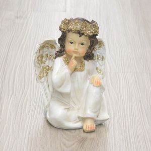 INUNION fabbrica all'ingrosso per la casa decorazione da tavolo in resina artigianato scultura ornamento angelo Satue bella resina angelo carino - Product Image 5