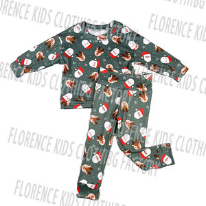 DH OEM yeni tasarım yumuşak bambu mavi çizgili mor yıldız desenleri rahat uzun kollu bebek giyim setleri Boy için - Product Image 4