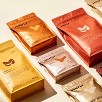 Sacs d'emballage alimentaire en papier kraft recyclable à fond plat de qualité alimentaire, en PE monofilament, pour aliments pour chiens, chats et animaux de compagnie, 1 kg, 2 kg, 5 lb, vente en gros