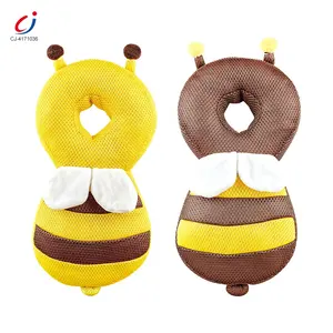 Chengji toddlers learning walking anti-falling head protection headrest cute soft bee backpack protector baby anti fall pillow