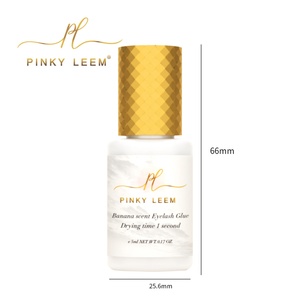 Pegamento para Pestañas Coreano Pinky Leem con Aroma a Plátano, Sin Látex, Resistente al Agua, Pegamento para Extensión de Pestañas, Marca Privada - Product Image 5
