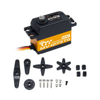Moteur servo RC sans balais à engrenages métalliques MV-1273TG 7.4V 16kg de couple, programmable, pièces en plastique pour drones, voitures, navires, robots