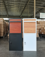 Grande boîte aux lettres extérieure autoportante antivol en acier, finition thermolaquée, conception durable, serrure à clé pour la livraison de colis dans le jardin