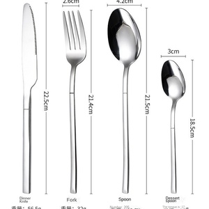 Set di Posate Dinyong in Acciaio Inox Lucidato a Specchio, Stile Moderno per Cucina Occidentale, Set da Quattro Pezzi - Product Image 5