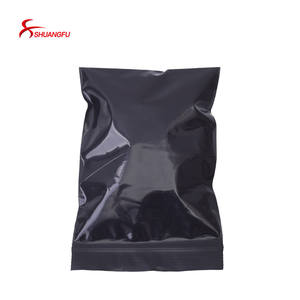 中国工厂批发防水不透明的黑色塑料拉链袋，以此方式来保护您的秘密 - Product Image 4