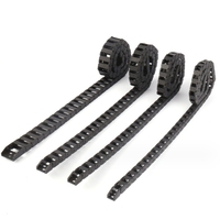 Werkzeug maschinen zubehör Halb geschlossene Kunststoff-Abschlepp tank kette 15x20mm Flexible Kabels chlepp kette