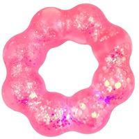 Bracelet en caoutchouc thermoplastique Paigo 2026 le plus vendu, avec poudre dorée, grande taille, jouet créatif anti-stress, squishy en forme de donut à paillettes