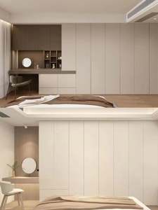 Armario de Madera Maciza de Lujo Ligero, Personalizado, Independiente, Ecológico, Duradero, con Iluminación LED para Dormitorio, Entrada y Zapatero - Product Image 2