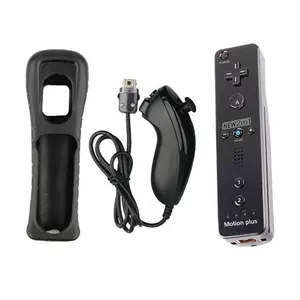 Bộ Điều Khiển Từ Xa Không Dây, Cần Điều Khiển Với Nunchuk Cho Nintendo O Wii Tích Hợp Motion Plus Cho Tay Cầm Chơi Game Wii