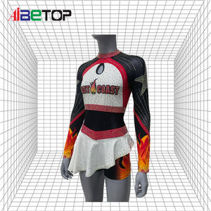 Vestido de animadora y falda de animadora para mujeres y niñas con diamantes de imitación Diseña tu propio atuendo de animadora - Product Image 5