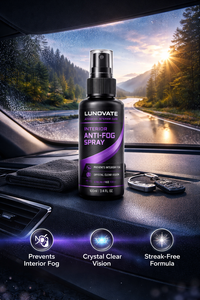 LUNOVATE Spray Anti-Buée pour Vitres (100ml) – Entretien Automobile, Dégivreur Intérieur pour Pare-Brise, Miroirs et Vitres – Visibilité Claire - Product Image 5