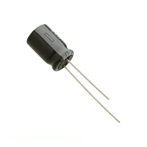 Condensador de Canal de Fabricante 35ZLH220MEFC8X11.5, Aluminio, 220uF, 20%, 35V, Radial TH, de Orificio Pasante - Product Image 1
