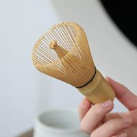 Ensemble de 4 fouet et cuillère et support en bambou pour matcha Ensemble d'accessoires pour agitateur traditionnel pour thé matcha