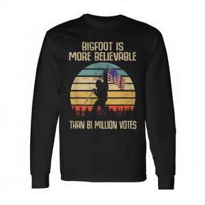 Bigfoot è più credibile del falso certificato di 81 milioni di voti - T-shirt vintage a maniche lunghe - Product Image 2