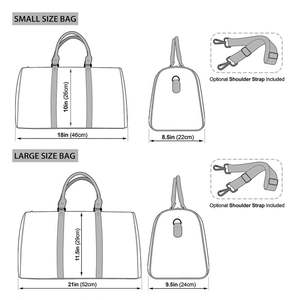 Ethic Tribal Men Bolsos <span class=keywords><strong>de</strong></span> cuero Duffel <span class=keywords><strong>de</strong></span> lujo Patrón <span class=keywords><strong>de</strong></span> tatuaje polinesio Bolsa <span class=keywords><strong>de</strong></span> viaje personalizada Weekender Bolsa <span class=keywords><strong>de</strong></span> lona impermeable <span class=keywords><strong>para</strong></span> gimnasio - Product Image 4