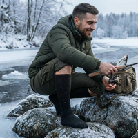 Chaussettes imperméables épaisses en nylon et élasthanne DWR, résistantes à l'eau, à prix d'usine OEM, pour jeunes, pour la neige, la chasse et la glace