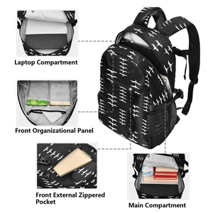 Hawaiian Iwa Birds Design Unisex Women Casual Sports Travel <b>Backpack</b> Carry on <b>Men</b> Laptop <b>Backpack</b> with Water Bottle Pocket - Product Image 5