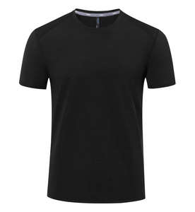 <span class=keywords><strong>HAGO</strong></span>-Camiseta deportiva ajustada de verano de manga corta de nailon transpirable de secado rápido para hombre - Product Image 2