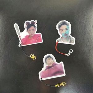 Nouveaux designs personnalisés, porte-clés 3D lenticulaire à double image imprimé en 3D, en acrylique, pour la vente en gros - Product Image 2
