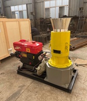 Machine à granulés de sciure de bois diesel, moulin à granulés de biomasse mobile pour le recyclage des déchets de bois et la production de biocarburant