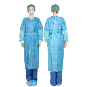 PP monouso non tessuto isolamento camice Sterile <span class=keywords><strong>Spunbond</strong></span> manica lunga abiti medici per i pazienti - Product Image 4