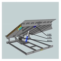 Niveleur de quai d'entrepôt Forme de lèvre Rampe de cour Capacité 10T Tonnes hydrauliques pour camion