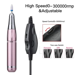 Cable de Alimentación para Taladro Eléctrico de Uñas, Cargador USB, Cable para Herramientas de Manicura, Kit de Lima de Uñas, Cable 5.5 con Velocidad y Dirección Ajustables - Product Image 3