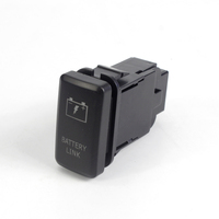 Interrupteur à bascule automobile et interrupteur à bascule pour voiture, interrupteur à bascule carré IP65 12V LED 3A double étanchéité marche/arrêt pour Toyota