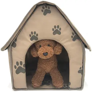 Foldable Washable Removable Pet House Winter Warm Kennel For Puppy Cats Dogs Bed Nest Tent