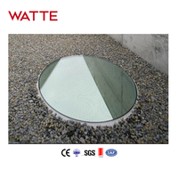 Fenêtre de toit circulaire à triple vitrage pour lucarne ronde robuste pour les projets de charge de neige et de résistance au vent